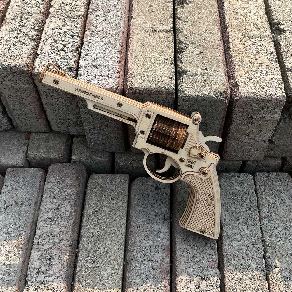Revolver Wooden Model Kit  S&W Gun
