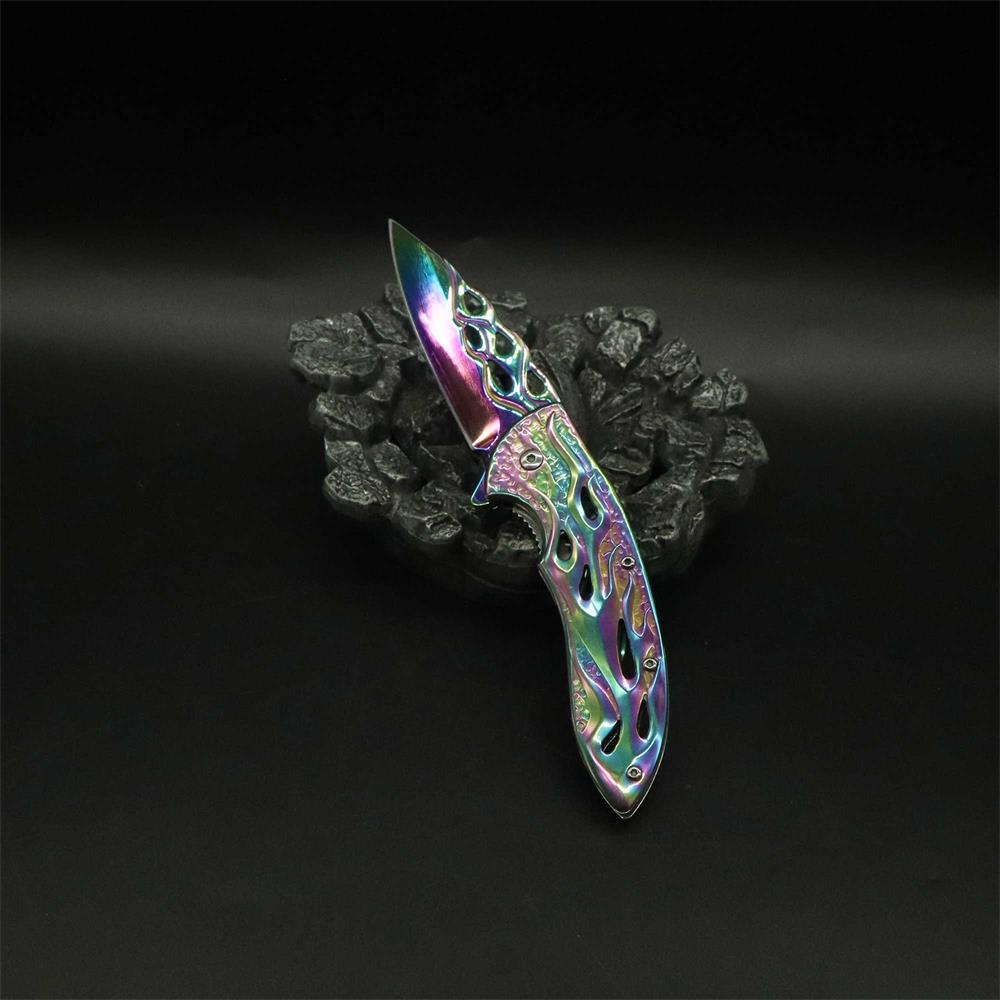 Fantastic Flame Shape Folding Knife