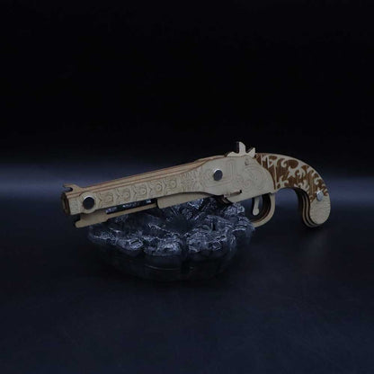 Assembled Firelock Wooden Rubber Band Gun Model Kit