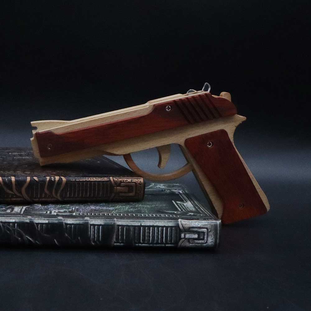 Wooden M9 Replica Rubber Band Gun