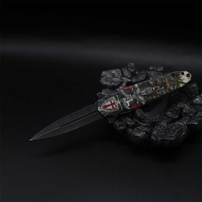 Crusades Knife Knights Templar Folding Knife