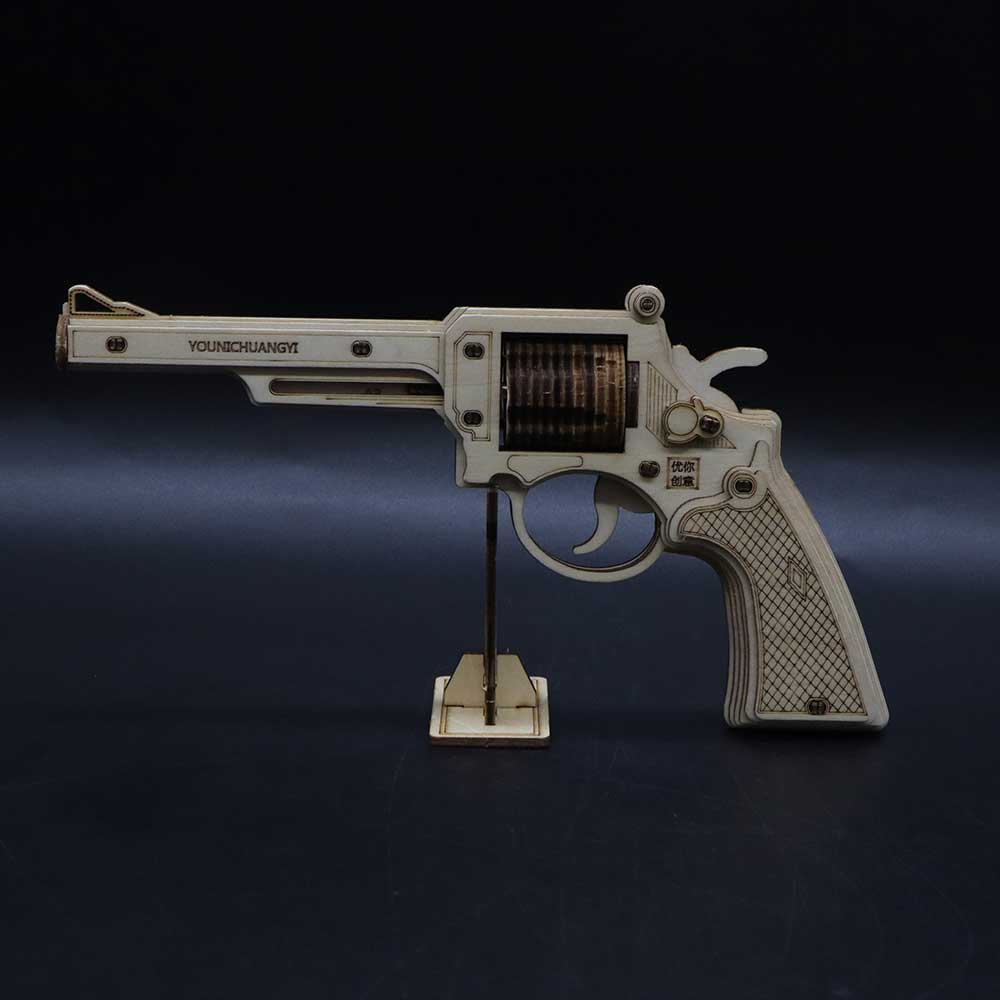 Revolver Wooden Model Kit  S&W Gun