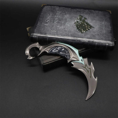 Reaver Karambit Metal Blunt Blade Trainer Cosplay Prop Game Replica