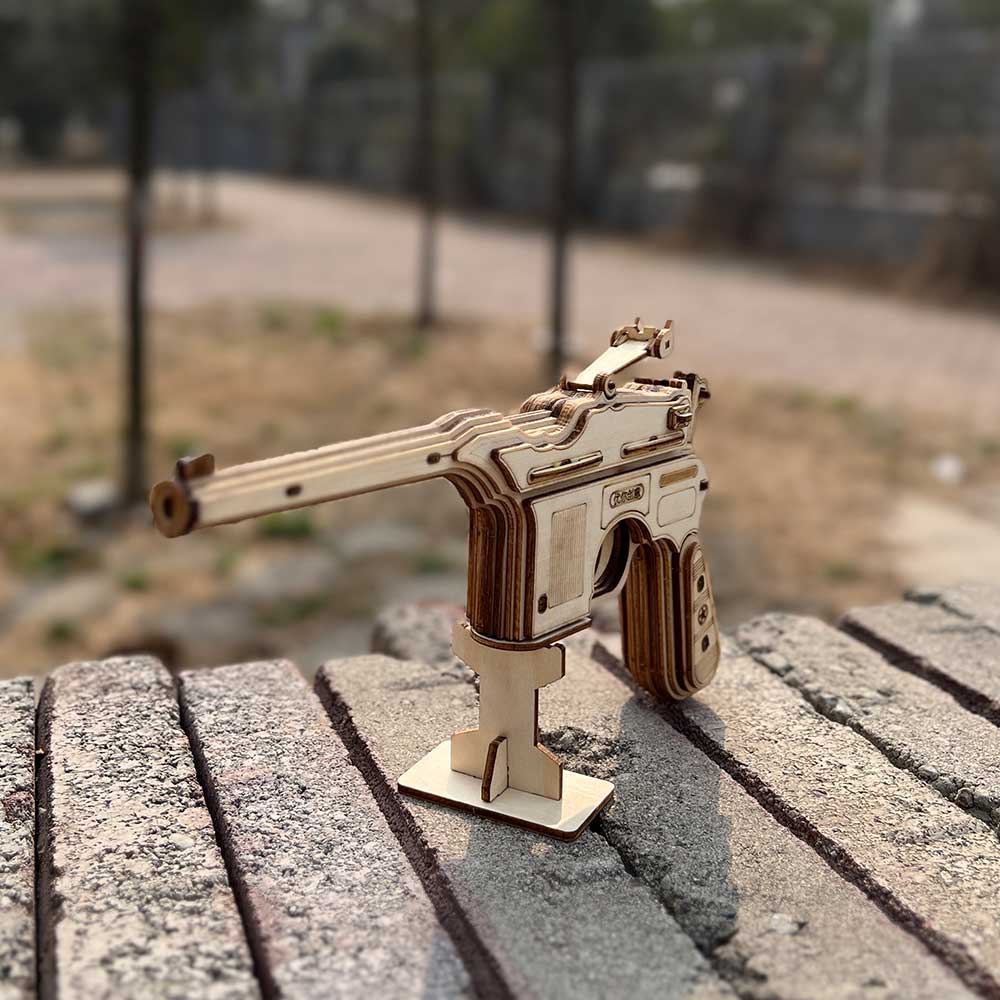Mauser Military Pistol Wooden Model  Pistol 3D Puzzle