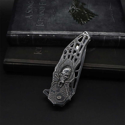 3D Skeleton Spider Folding Knife