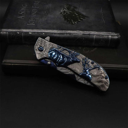 Fantastic Reindeer Folding Knife