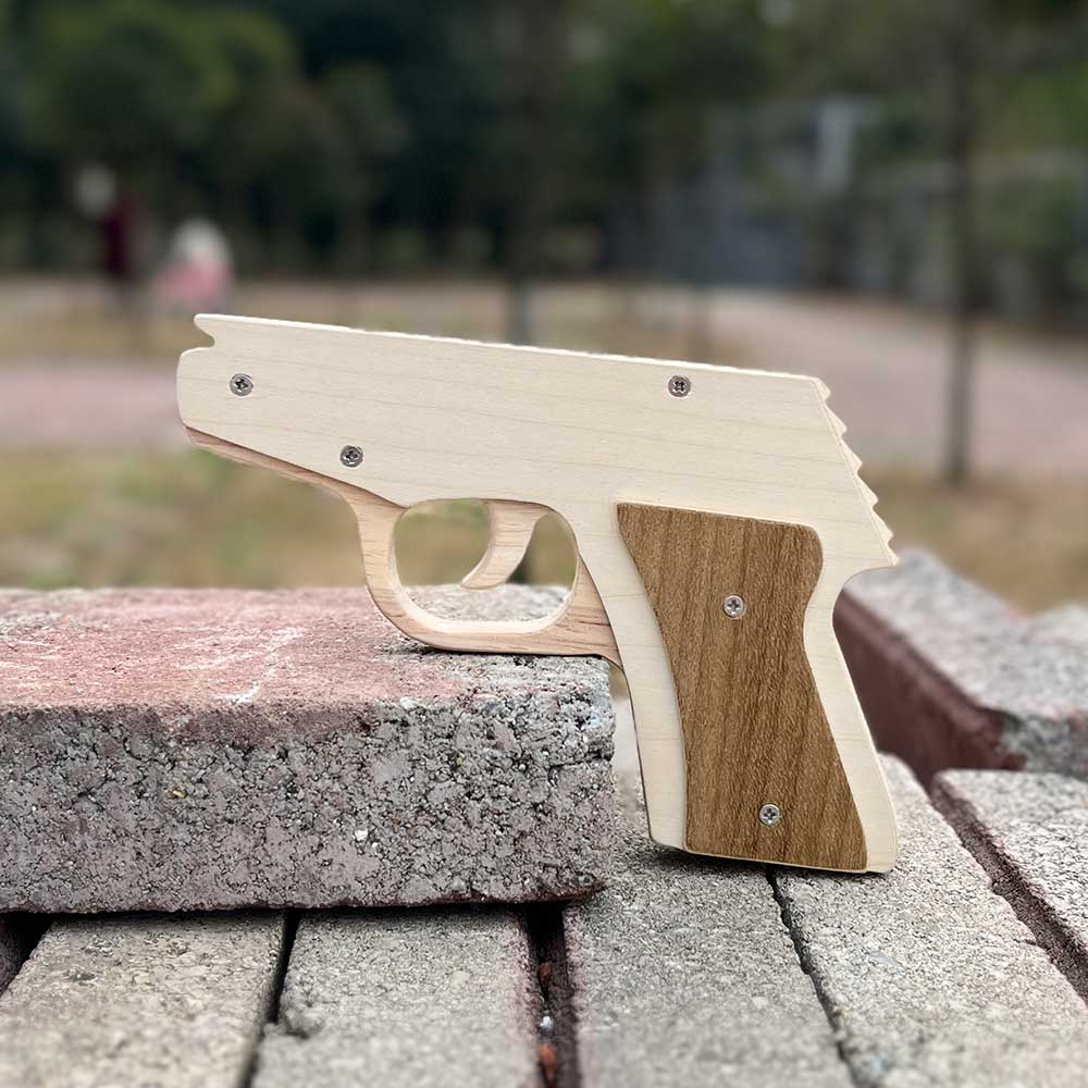 Makarovpistol Assembled  Pistol Wooden Replica Rubber Band Gun