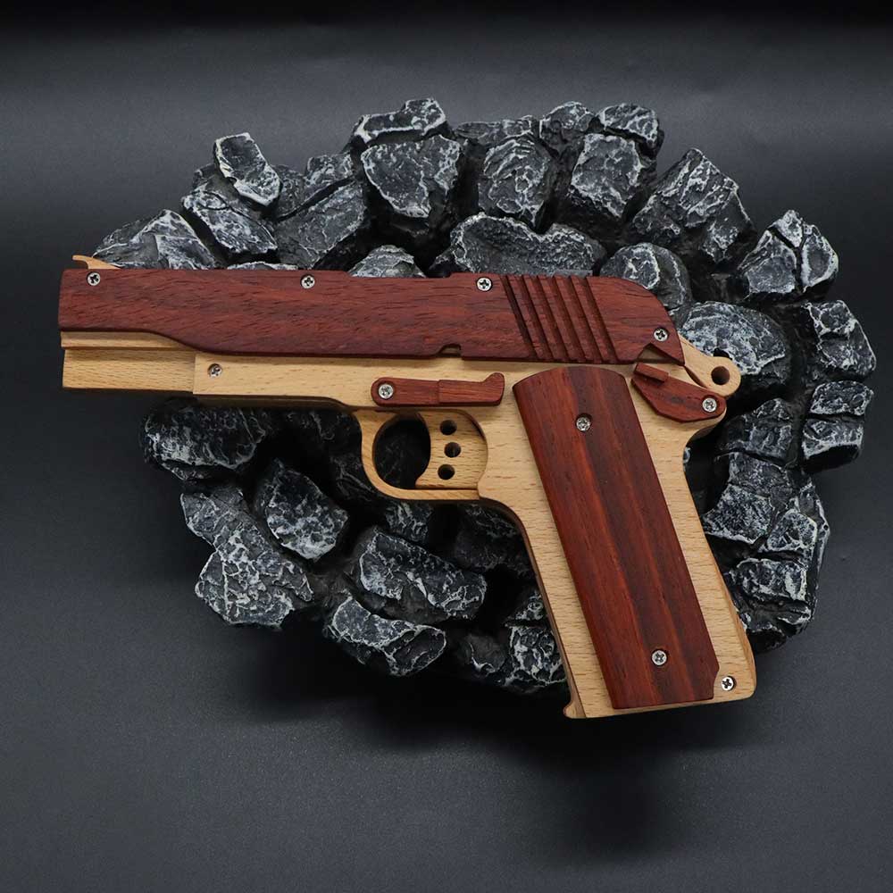 M1911 Wooden Rubber Band Gun Model