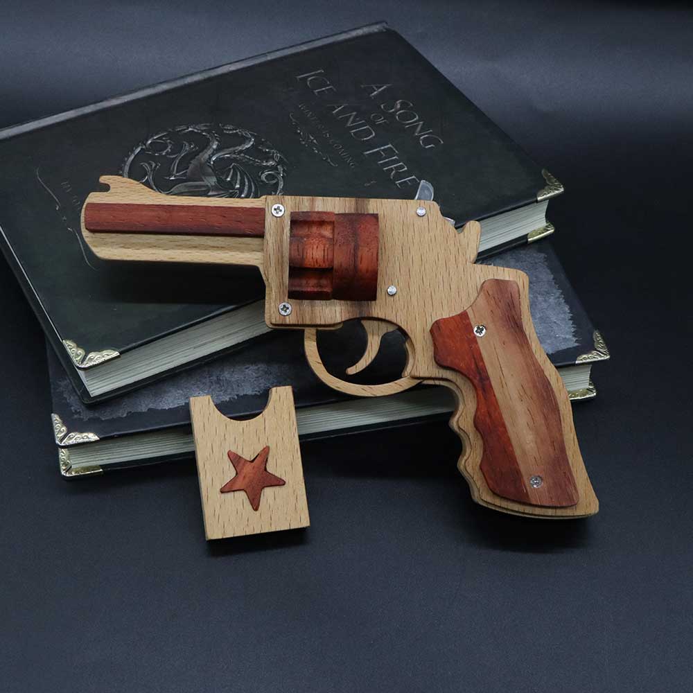 S&W 625 Revolver Rubber Band Gun Wooden Model