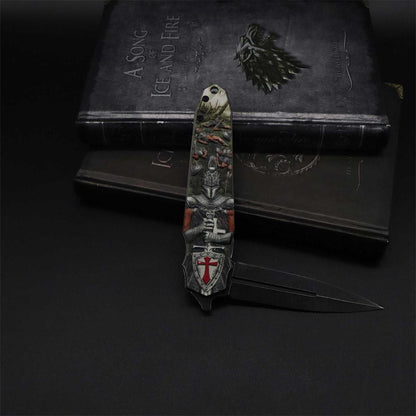 Crusades Knife Knights Templar Folding Knife