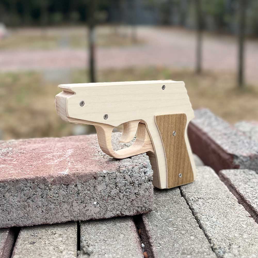 Makarovpistol Assembled  Pistol Wooden Replica Rubber Band Gun