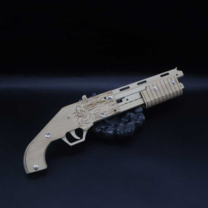 Wooden Mossberg Shotgun Rubber Band Gun Model Kit