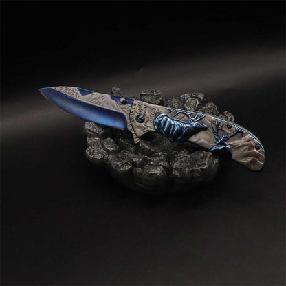 Fantastic Reindeer Folding Knife