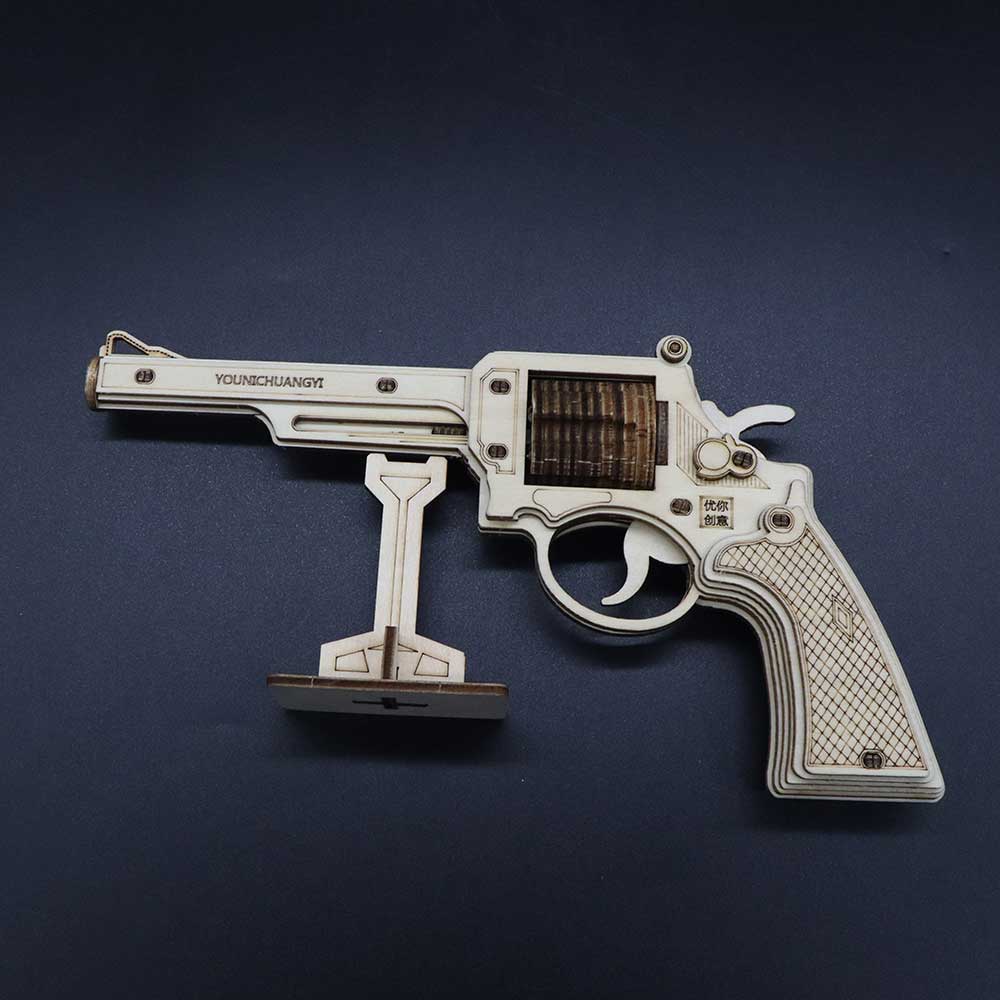 Revolver Wooden Model Kit  S&W Gun