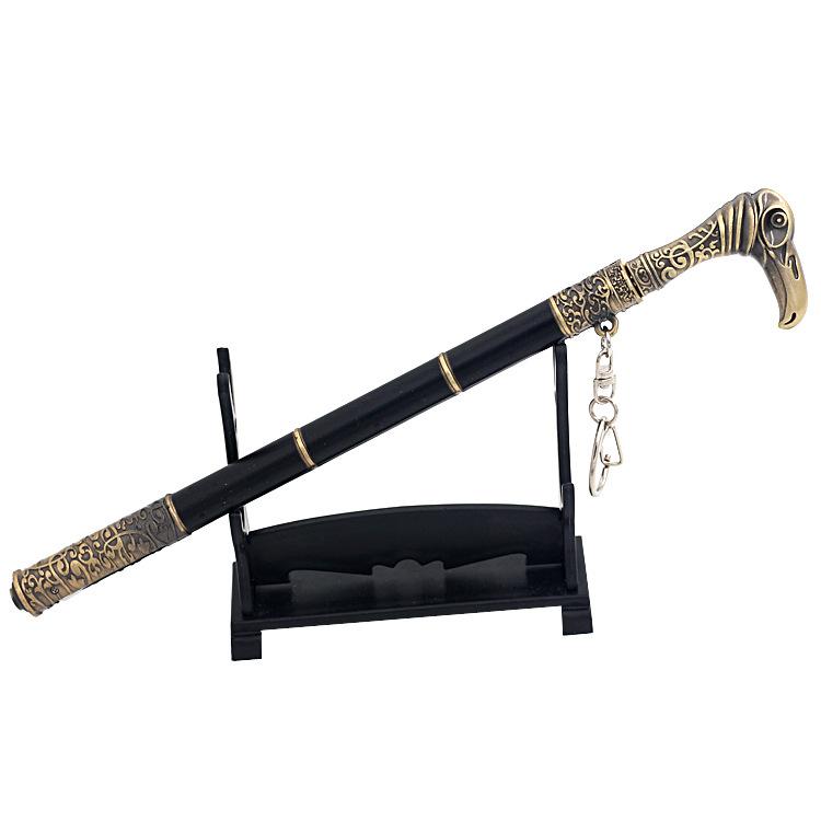 22cm/8.7''  Assassin's  Peripheral Obsidian Lion Sword Model