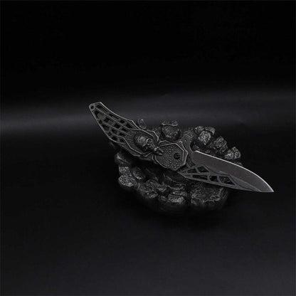 3D Skeleton Spider Folding Knife