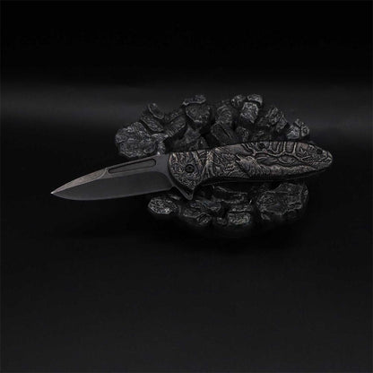 Male Deer Folding Knife Portable Camping Tool