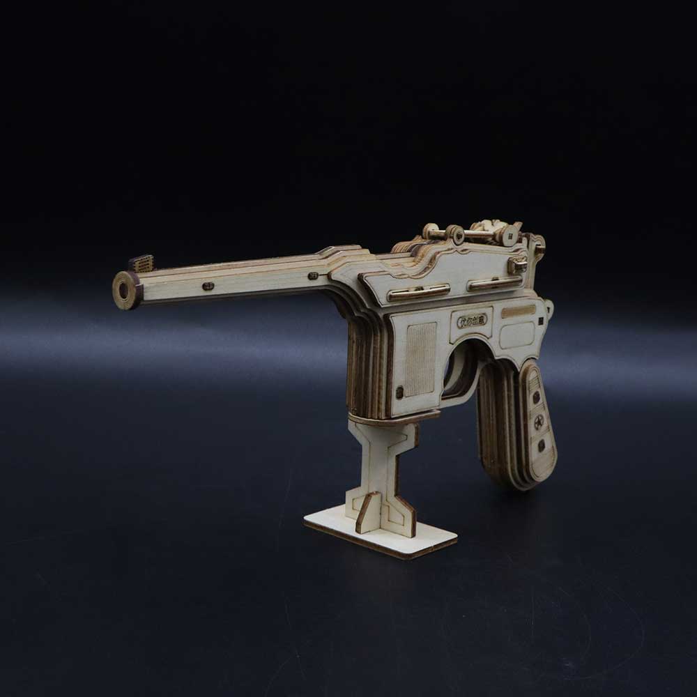 Mauser Military Pistol Wooden Model  Pistol 3D Puzzle