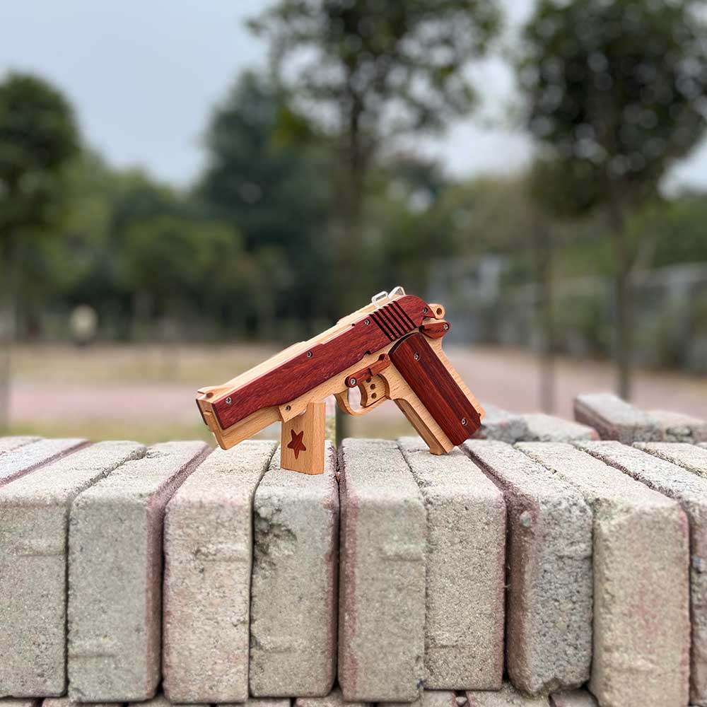 M1911 Wooden Rubber Band Gun Model