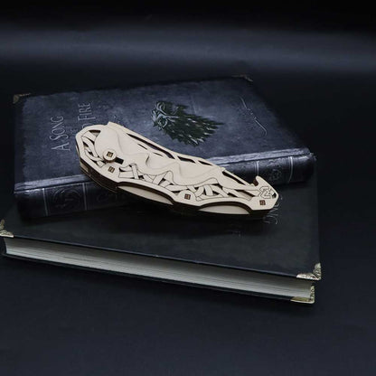 3D Folding Knife Puzzle Wooden Model Kit