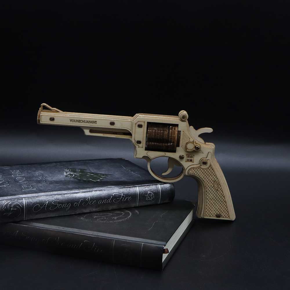 Revolver Wooden Model Kit  S&W Gun