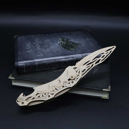 3D Folding Knife Puzzle Wooden Model Kit