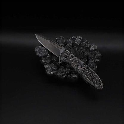 Male Deer Folding Knife Portable Camping Tool