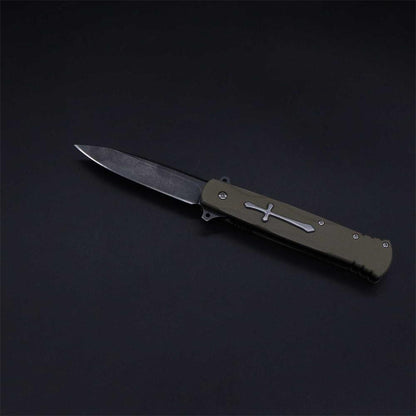 Cross Knife Christian Folding Knife