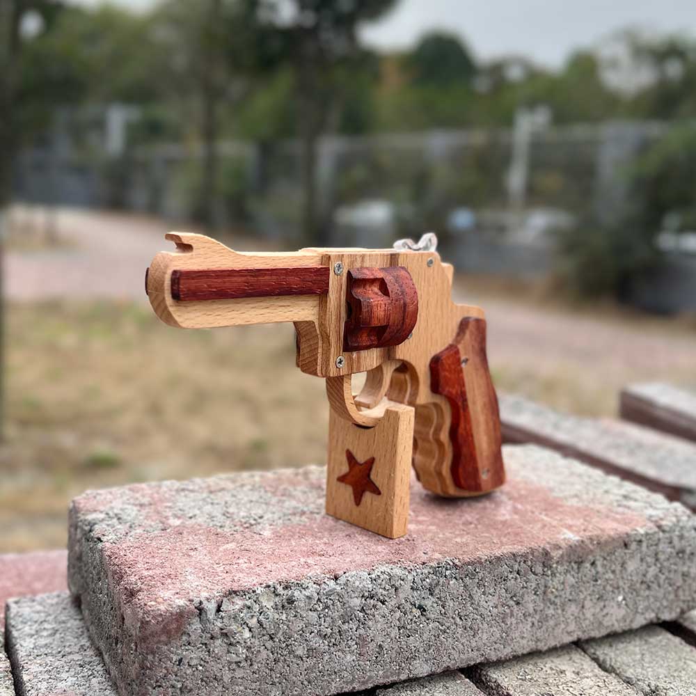 S&W 625 Revolver Rubber Band Gun Wooden Model