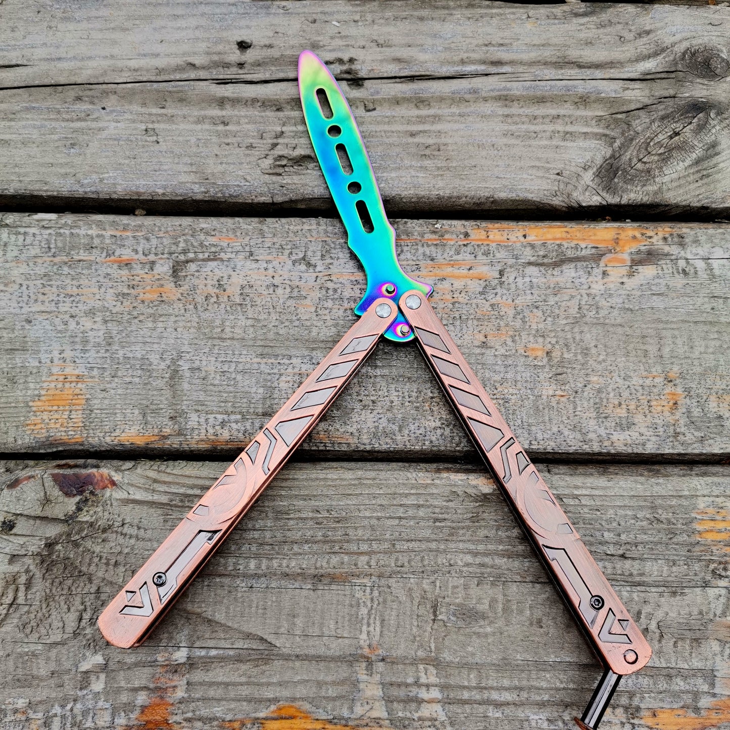 Stainless Steel OW Game Balisong Trainer