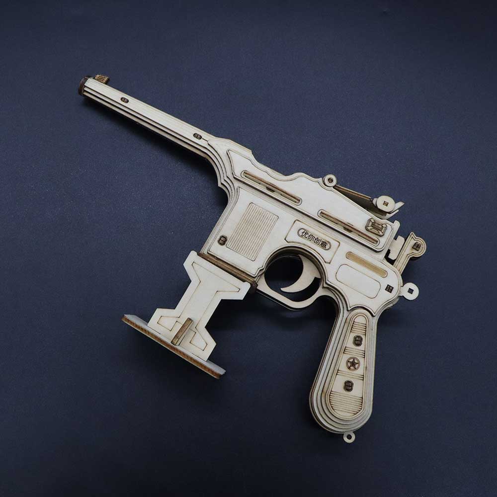 Mauser Military Pistol Wooden Model  Pistol 3D Puzzle