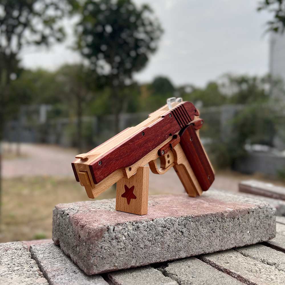 M1911 Wooden Rubber Band Gun Model