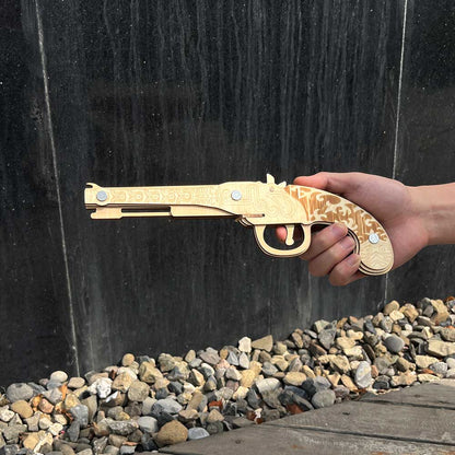 Assembled Firelock Wooden Rubber Band Gun Model Kit