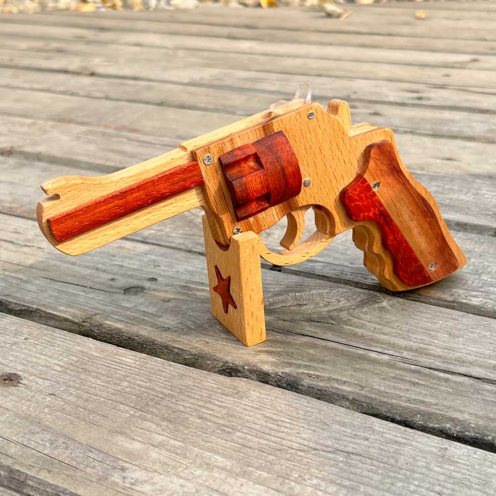 S&W 625 Revolver Rubber Band Gun Wooden Model