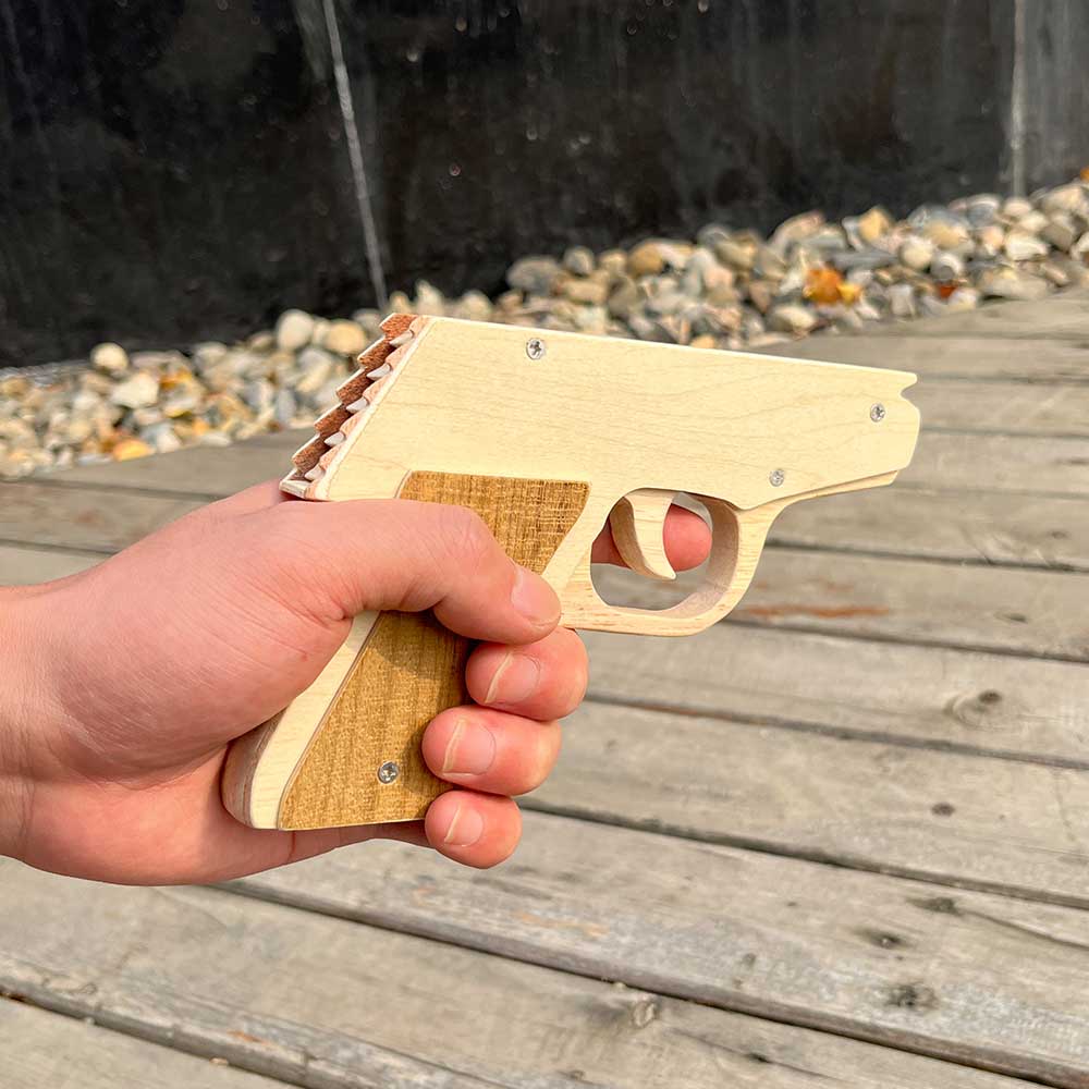 Makarovpistol Assembled  Pistol Wooden Replica Rubber Band Gun