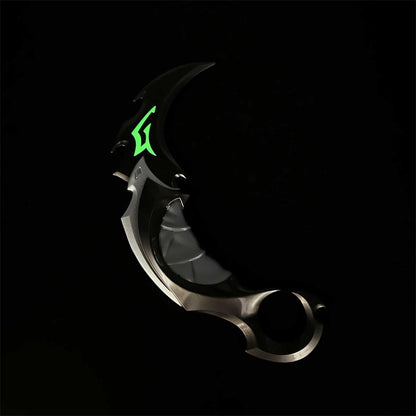Reaver Karambit Metal Blunt Blade Trainer Cosplay Prop Game Replica