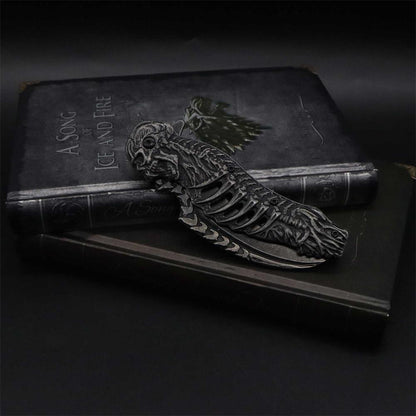 Cool Skull Folding Knife Tool