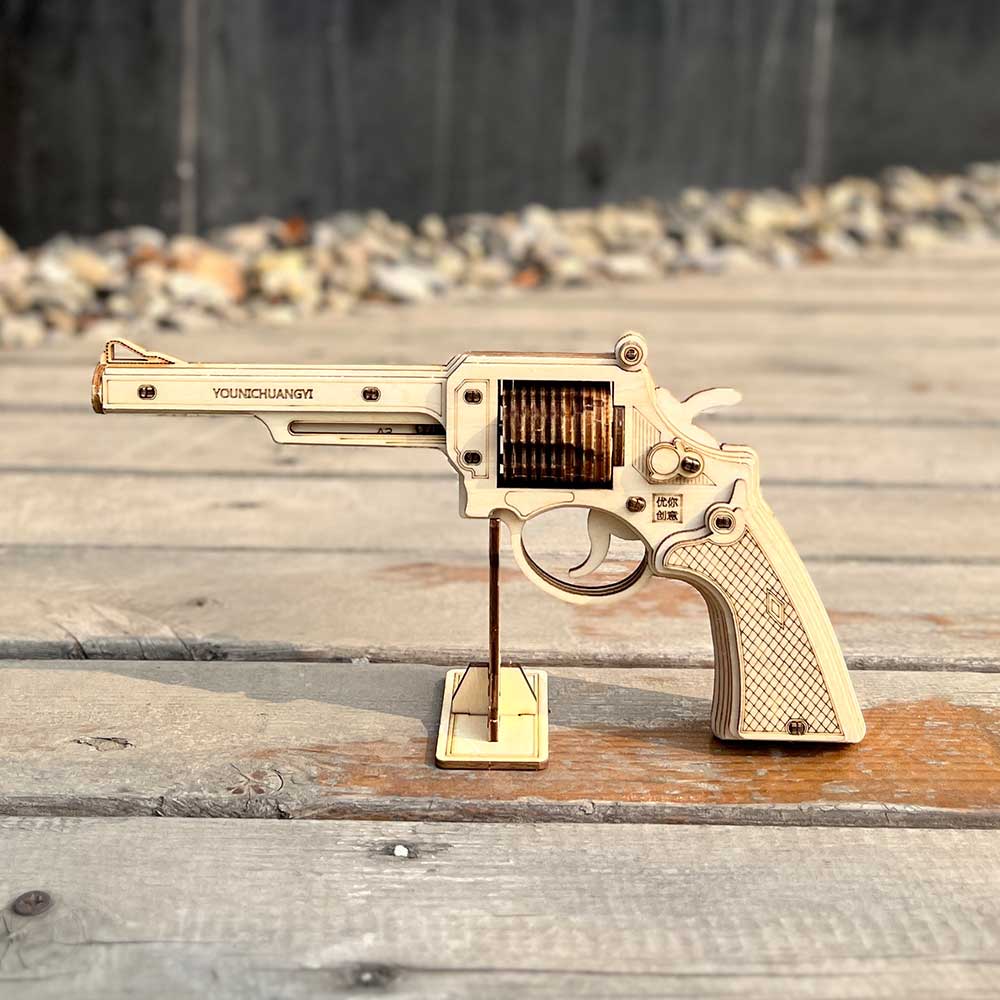 Revolver Wooden Model Kit  S&W Gun