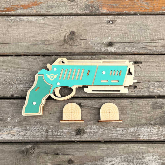 Hunting Eagle 3D Wooden Rubber Band Gun Model Kit