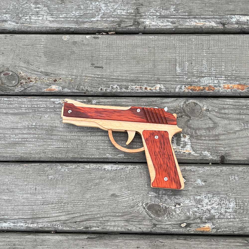 Wooden M9 Replica Rubber Band Gun