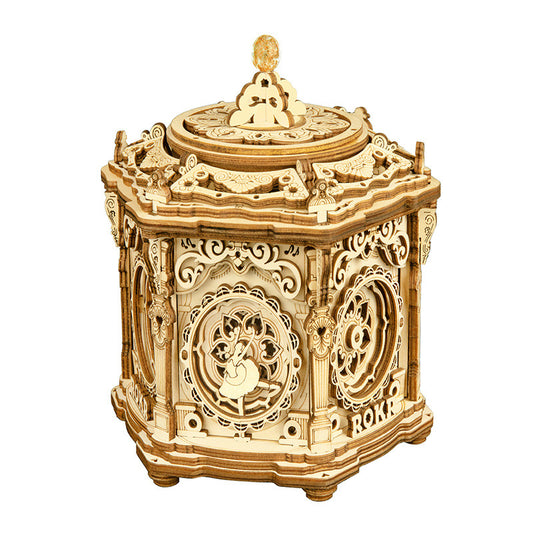 Diy 3d Secret Garden Wooden Puzzle  Assembly Music Box