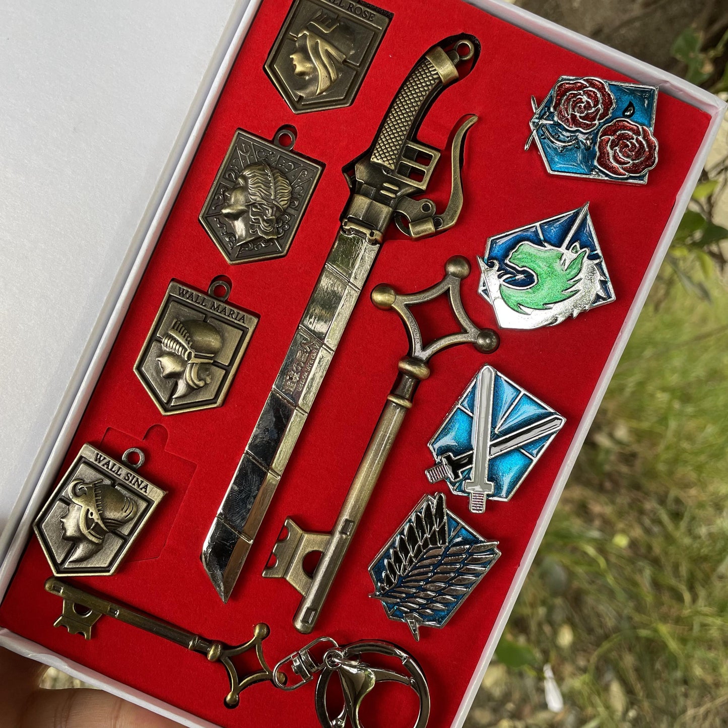AOT Peripheral Necklace Brooch Keychain Gift Box