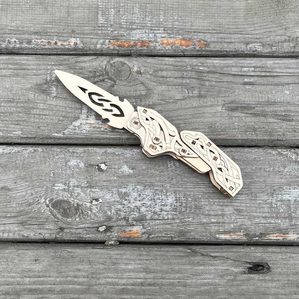 Wooden Shadow Knife 3D Puzzle Model