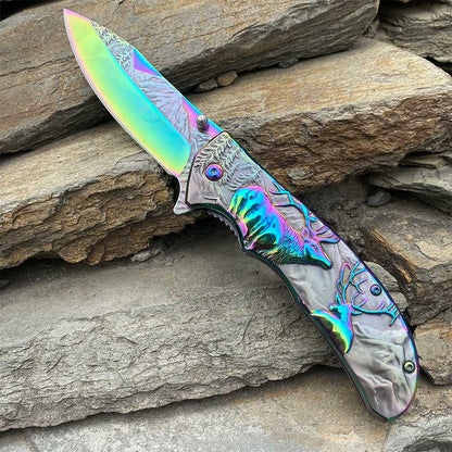 Fantastic Reindeer Folding Knife