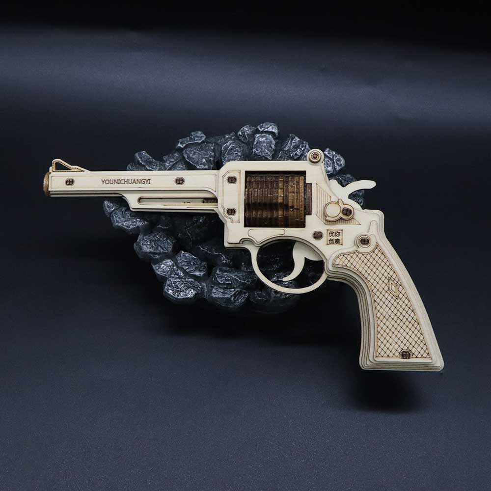 Revolver Wooden Model Kit  S&W Gun
