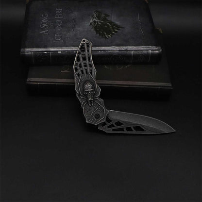 3D Skeleton Spider Folding Knife