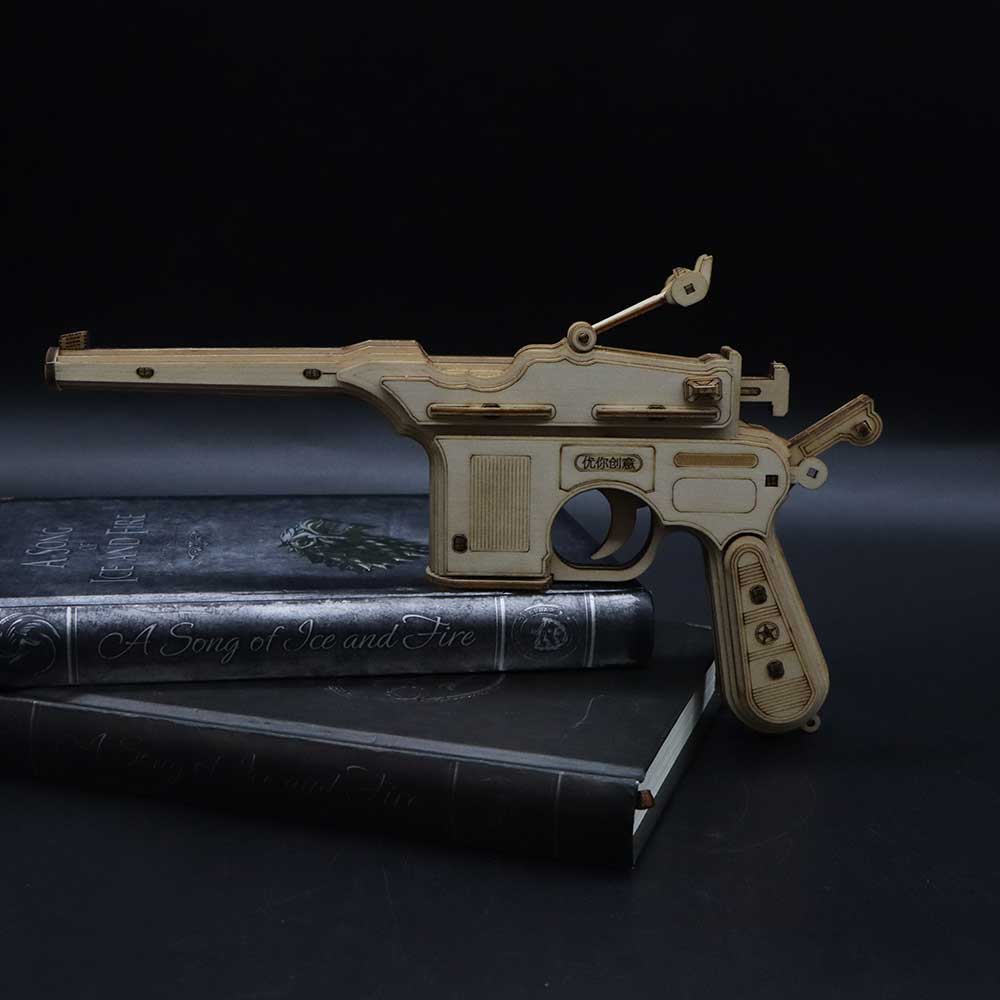 Mauser Military Pistol Wooden Model  Pistol 3D Puzzle