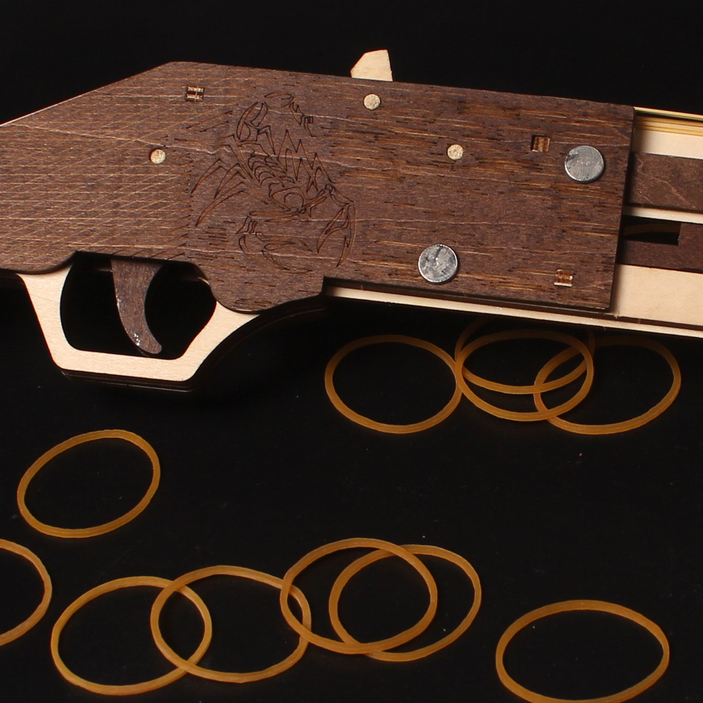 DIY 3D Mozambique Rubber Band Shotgun Wooden Puzzle Kit