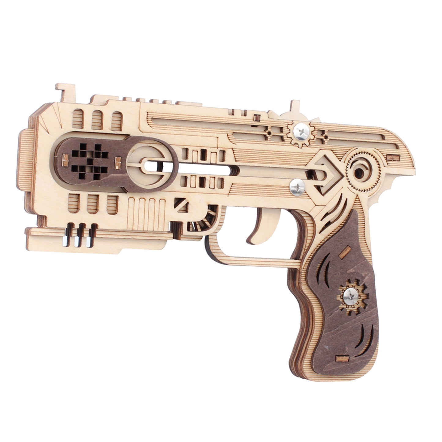 DIY 3D Space Pistol  Rubber Band Gun Wooden Puzzle Kit