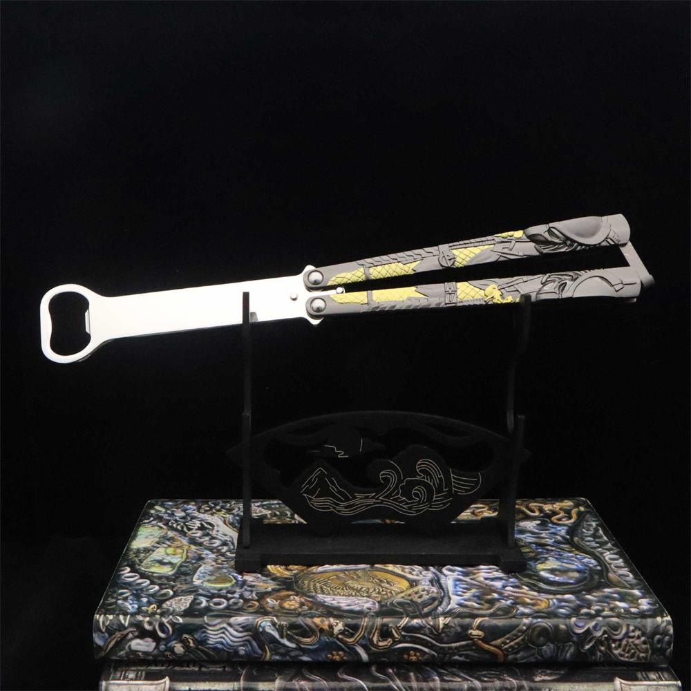 Metal Predator & Alien Balisong Bottle Opener